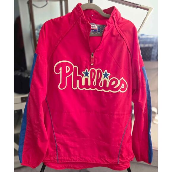 Philadelphia Phillies Majestic Authentic Collection Windbreaker (Men’s Large) - Picture 1 of 9